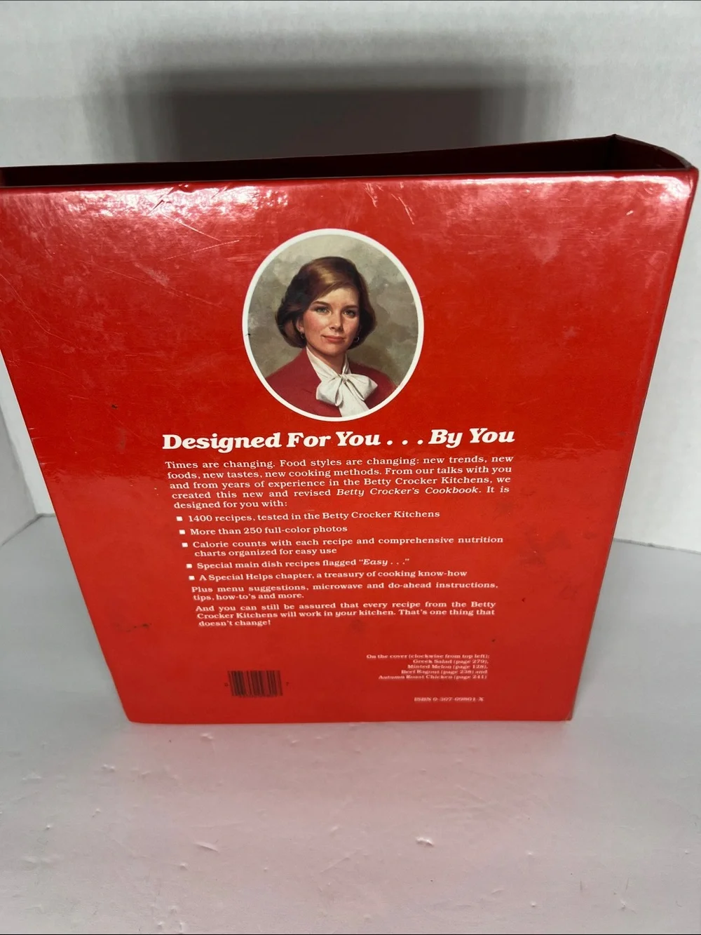Betty Crocker Cookbook - Red Cover with Food Photography